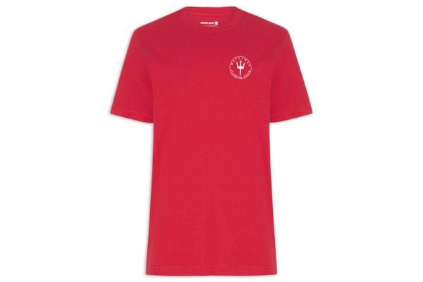 Camiseta Masculina Manga Curta Gola Careca Waterman Over - Vermelho