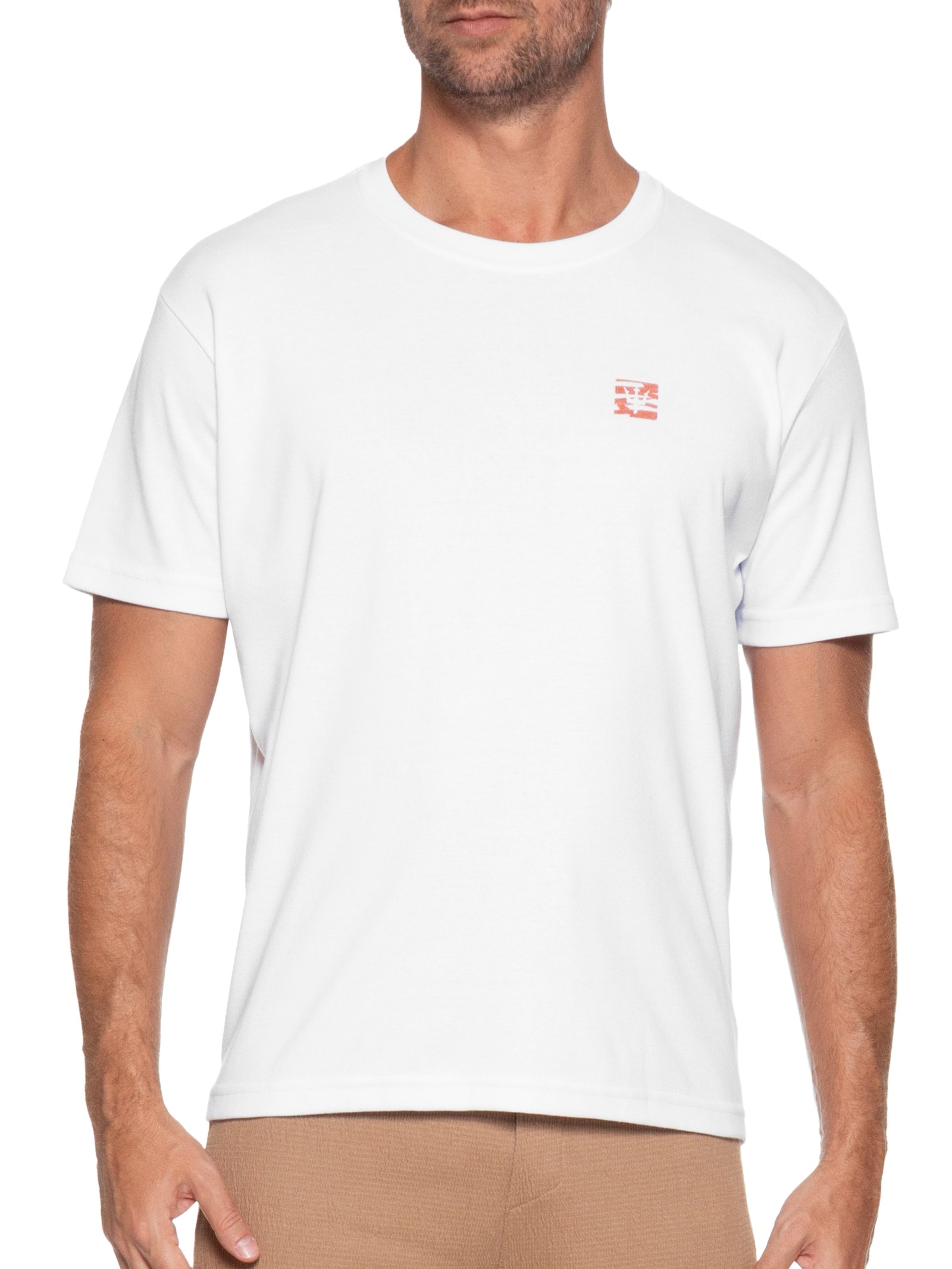 Camiseta Masculina Manga Curta Gola Careca Winter Memories Branco Osklen