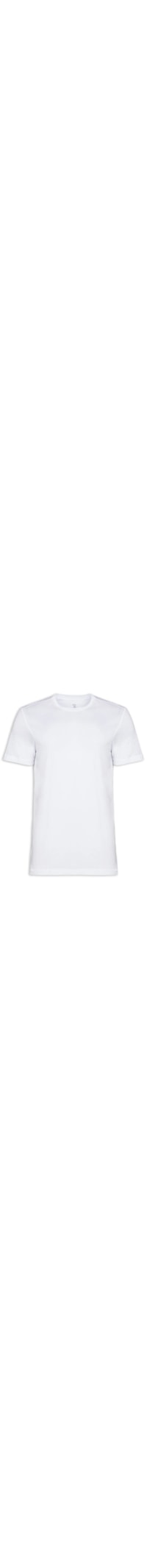 Camiseta Masculina Manga Curta Gola Redonda Regular Fit - Branco