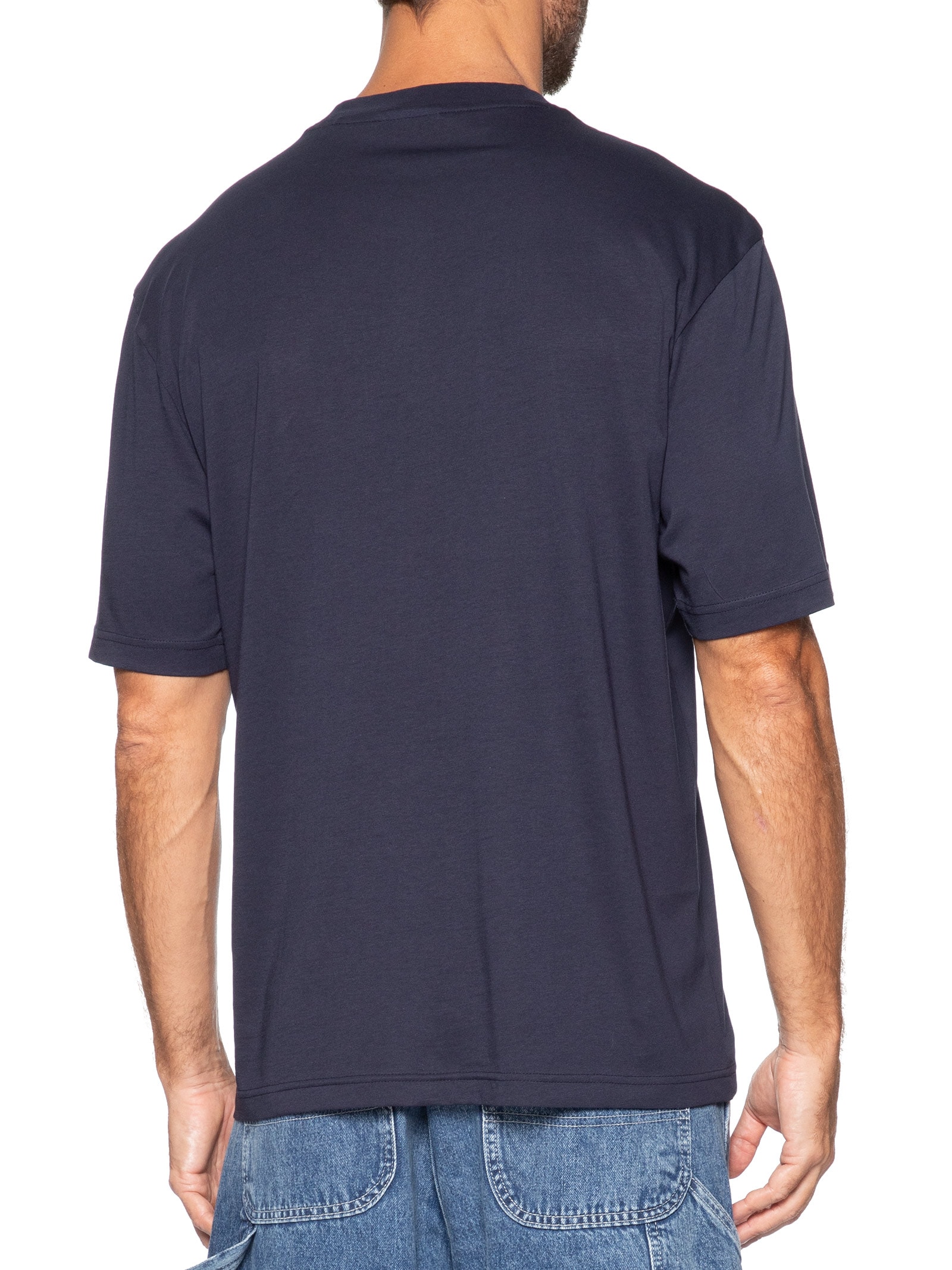 Camiseta Masculina Manga Curta Goloa Careca Nayonix Azul Hugo