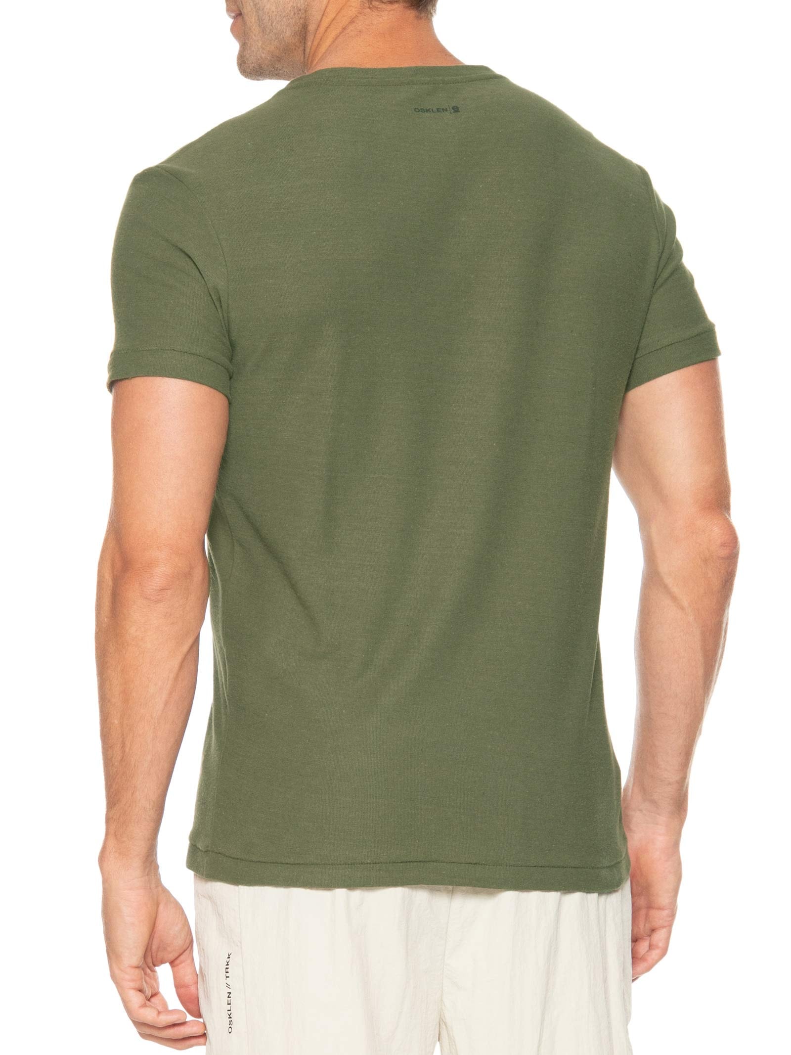 Camiseta Masculina Manga Curta Green Edition Juta Verde Osklen