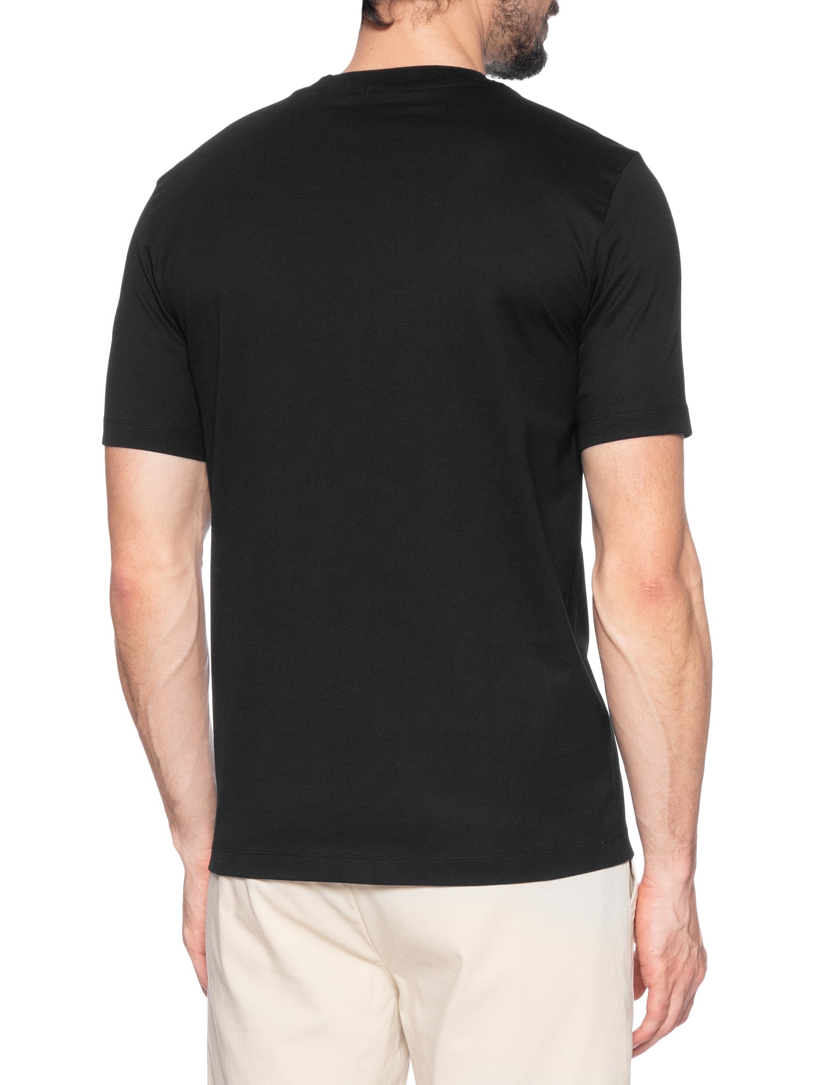 Camiseta Masculina Manga Curta H-Thompson Preto Boss