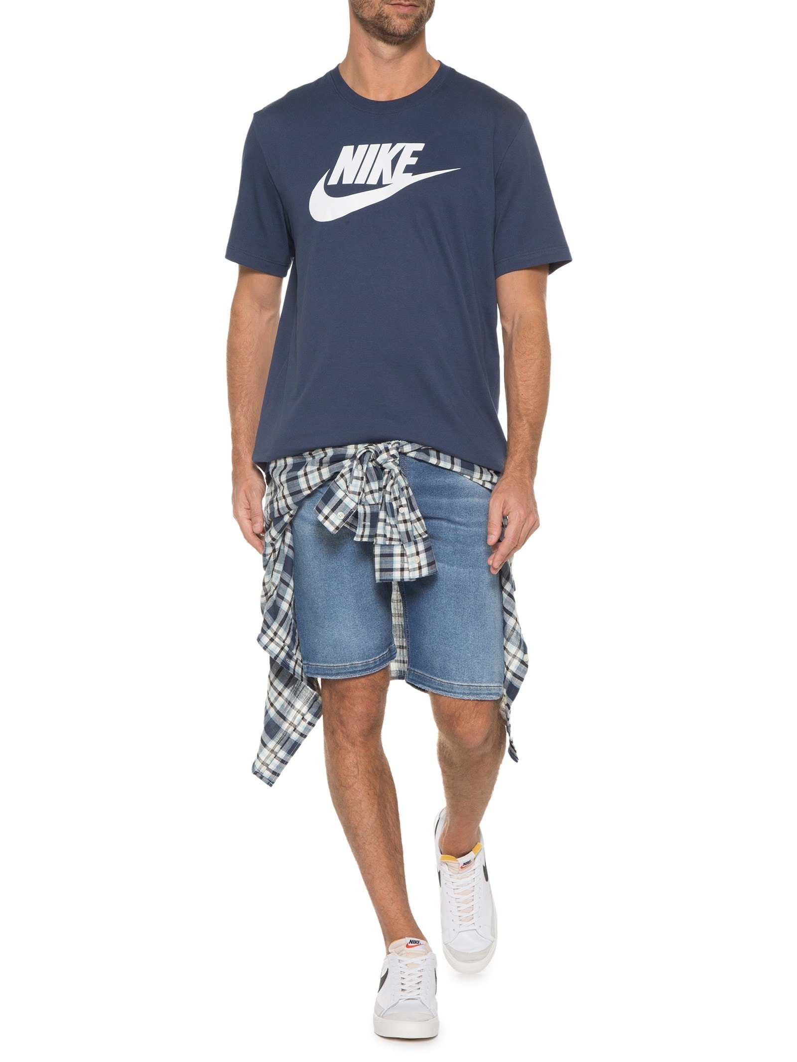 Nike - Camiseta Masculina Manga Curta Icon Future - Azul