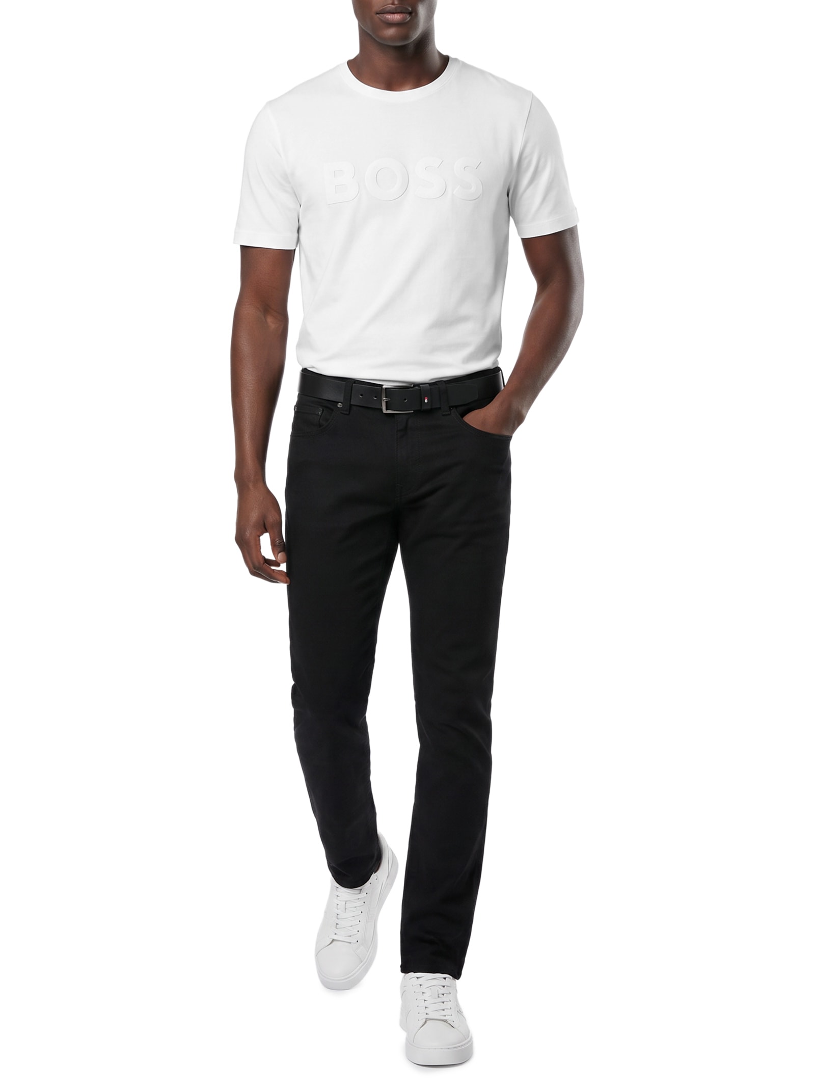 Camiseta Masculina Manga Curta Iconic Zone – Branco Boss