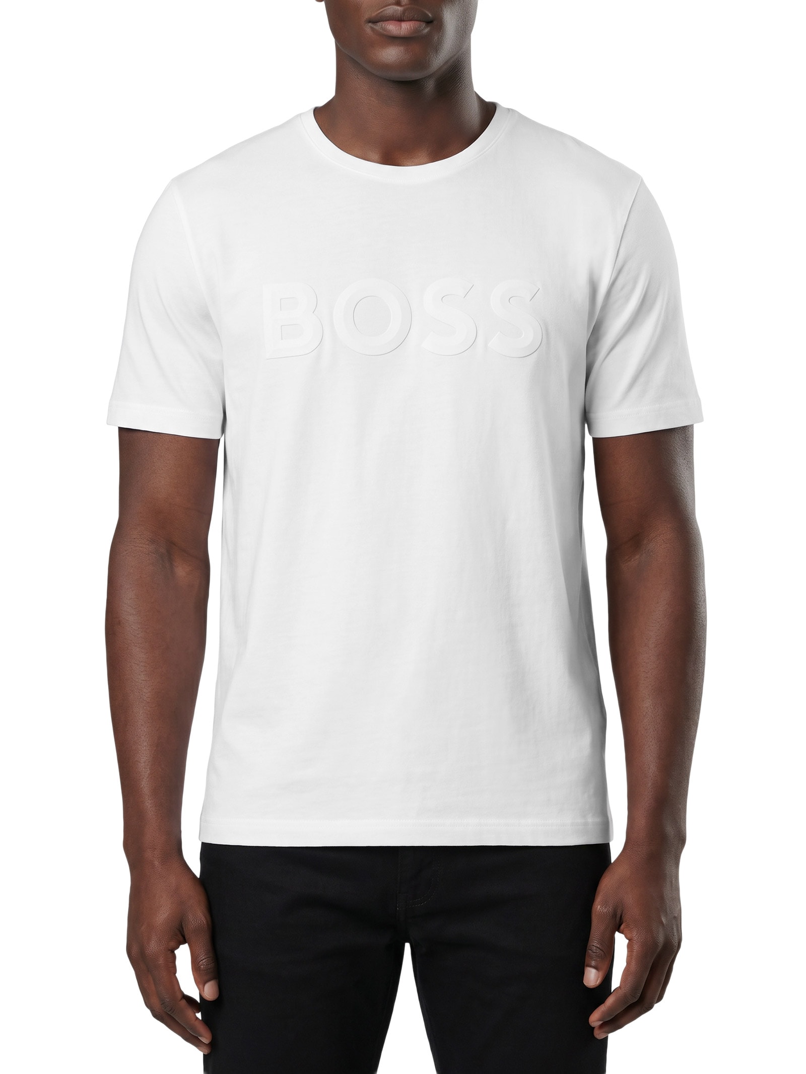 Camiseta Masculina Manga Curta Iconic Zone – Branco Boss