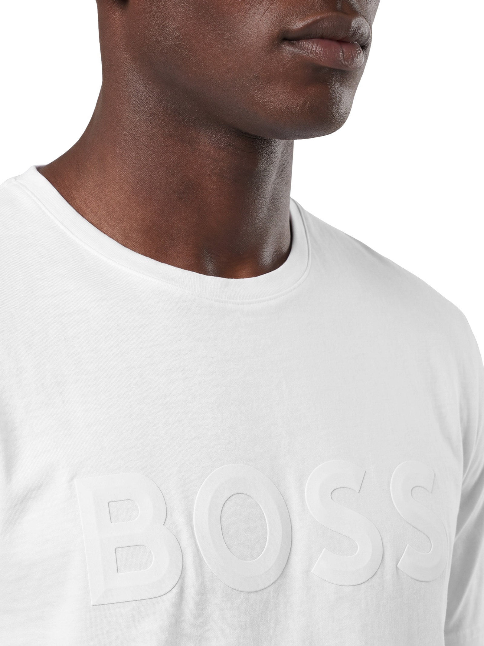 Camiseta Masculina Manga Curta Iconic Zone – Branco Boss