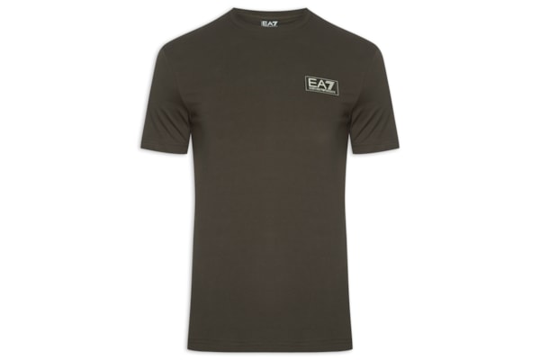 Camiseta Masculina Manga Curta Label Train Refined Tee - Marrom