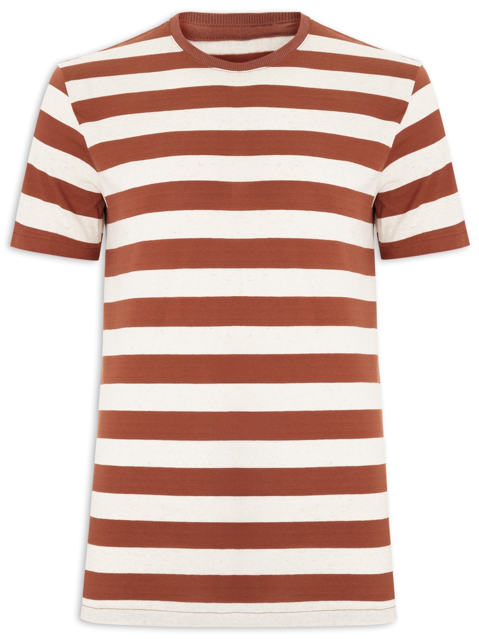 Camiseta Masculina Manga Curta Laranja Hering