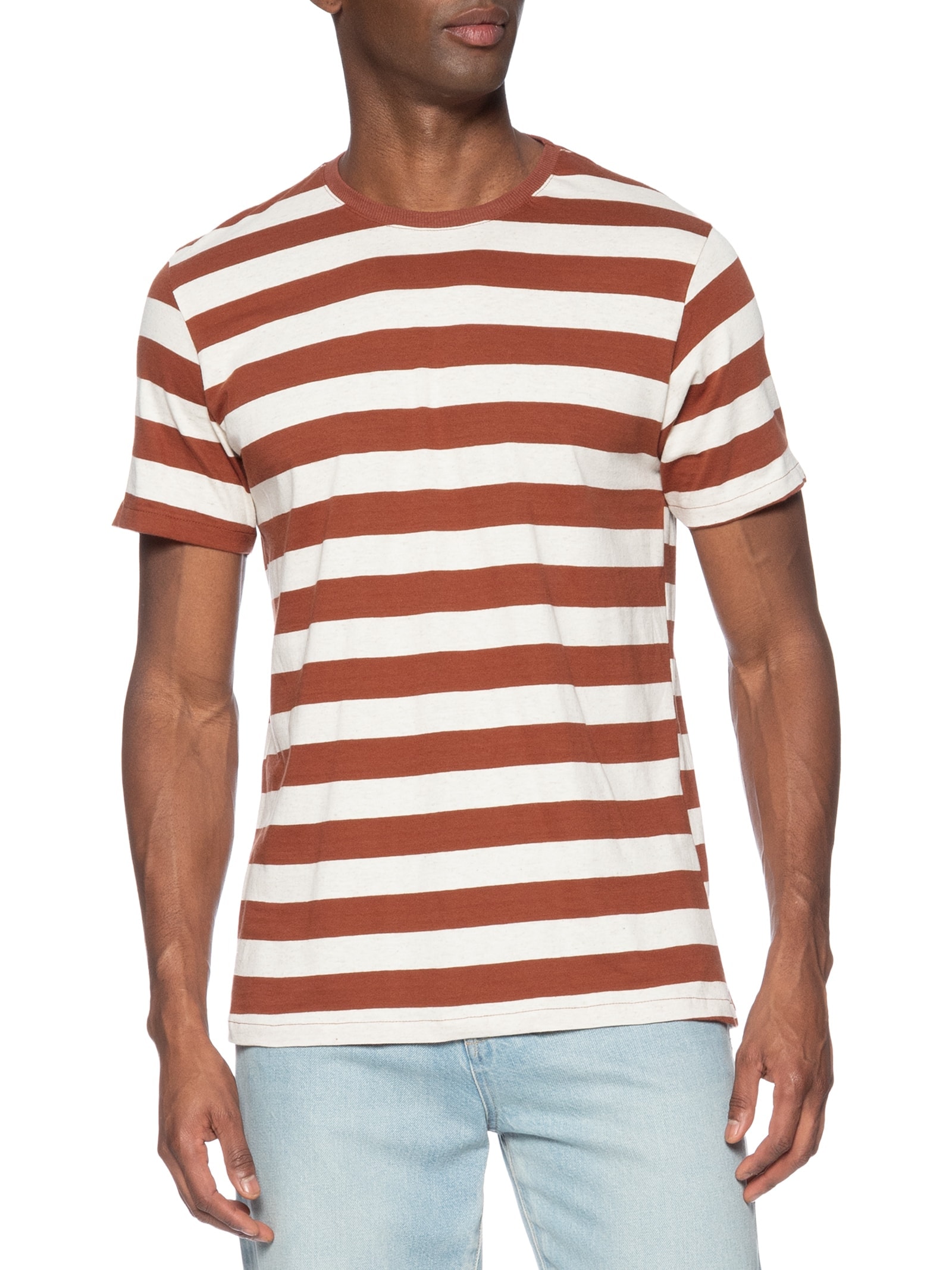 Camiseta Masculina Manga Curta Laranja Hering