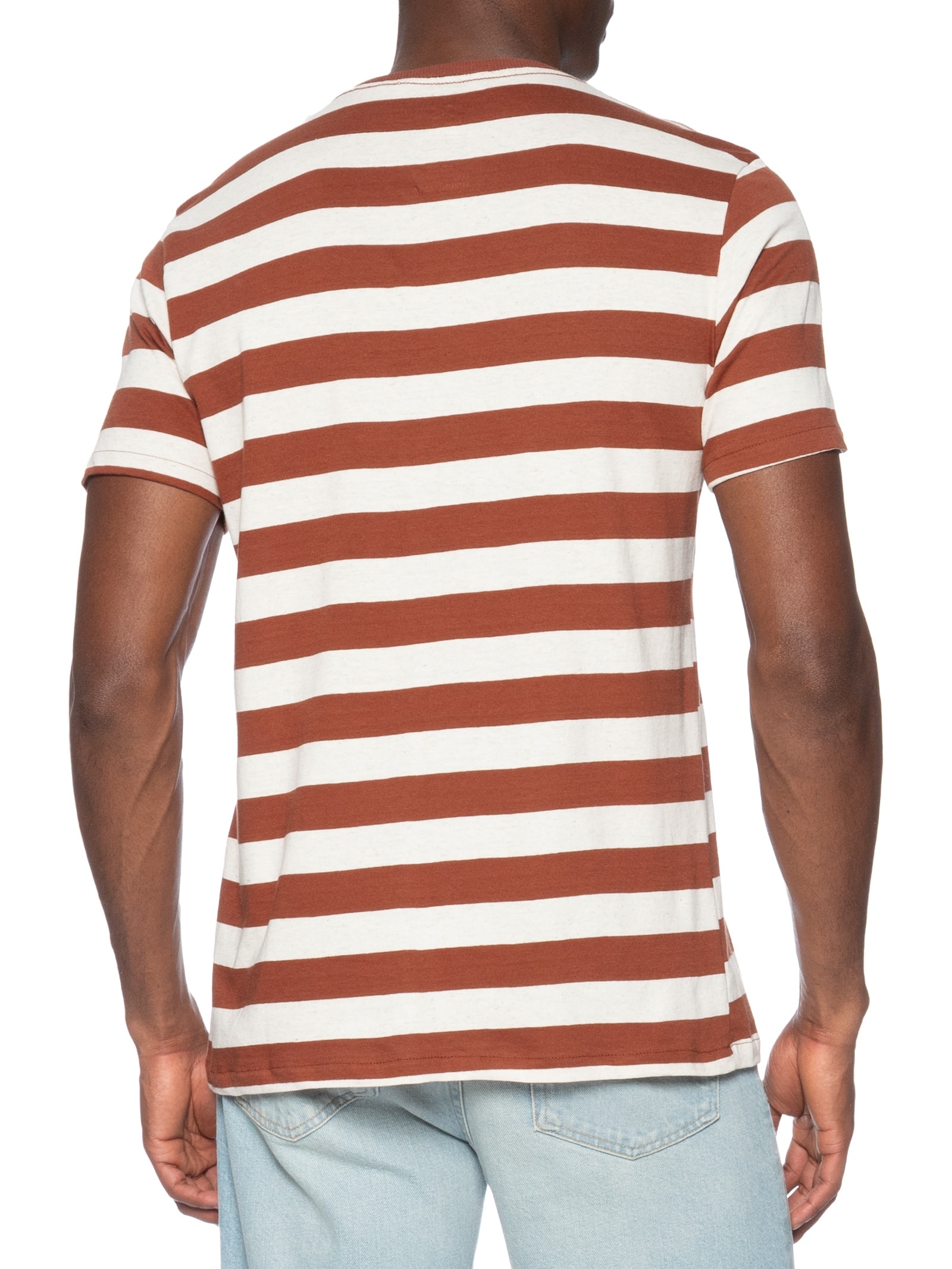 Camiseta Masculina Manga Curta Laranja Hering