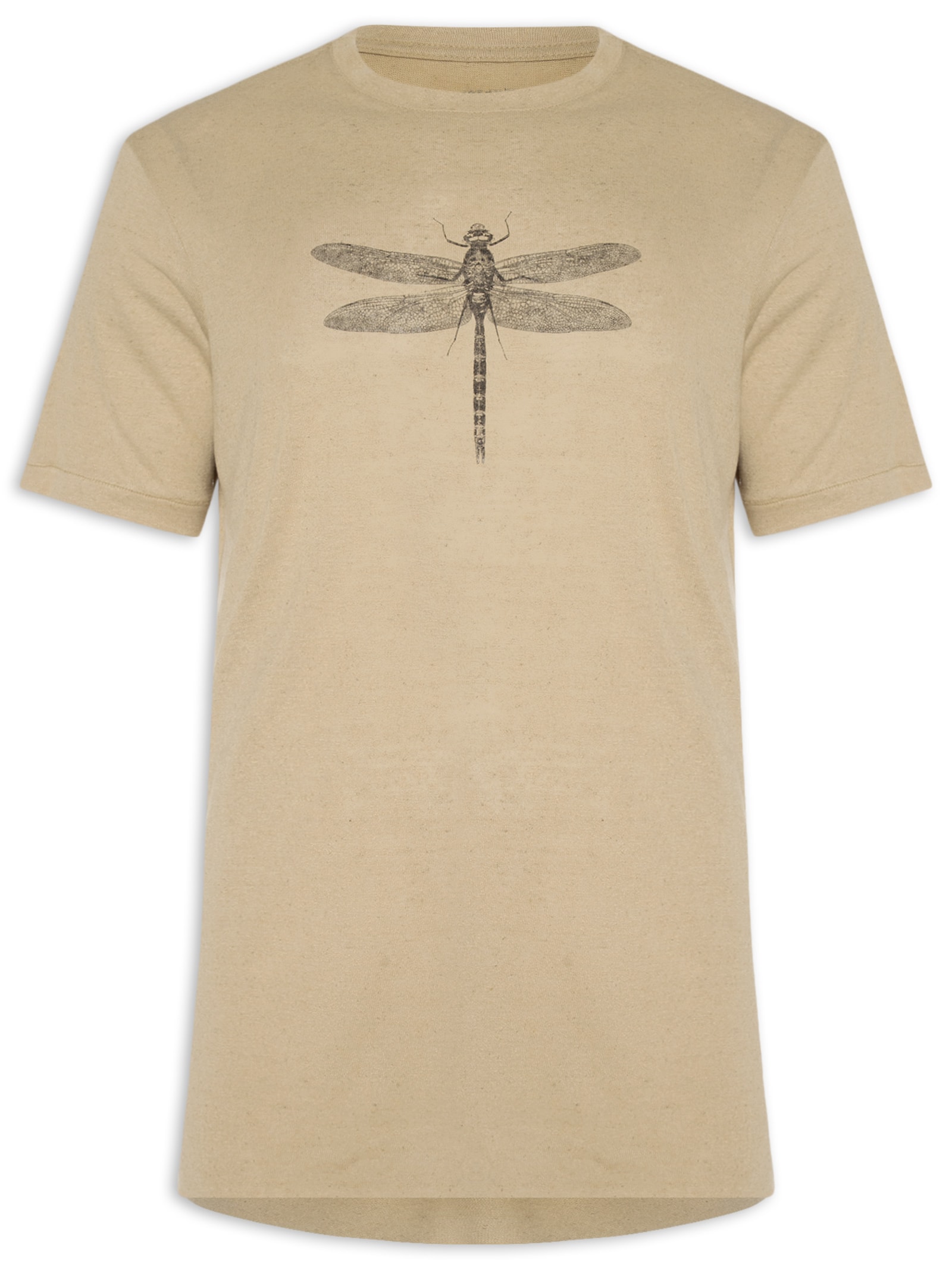 Camiseta Masculina Manga Curta Light Lin – Bege Osklen