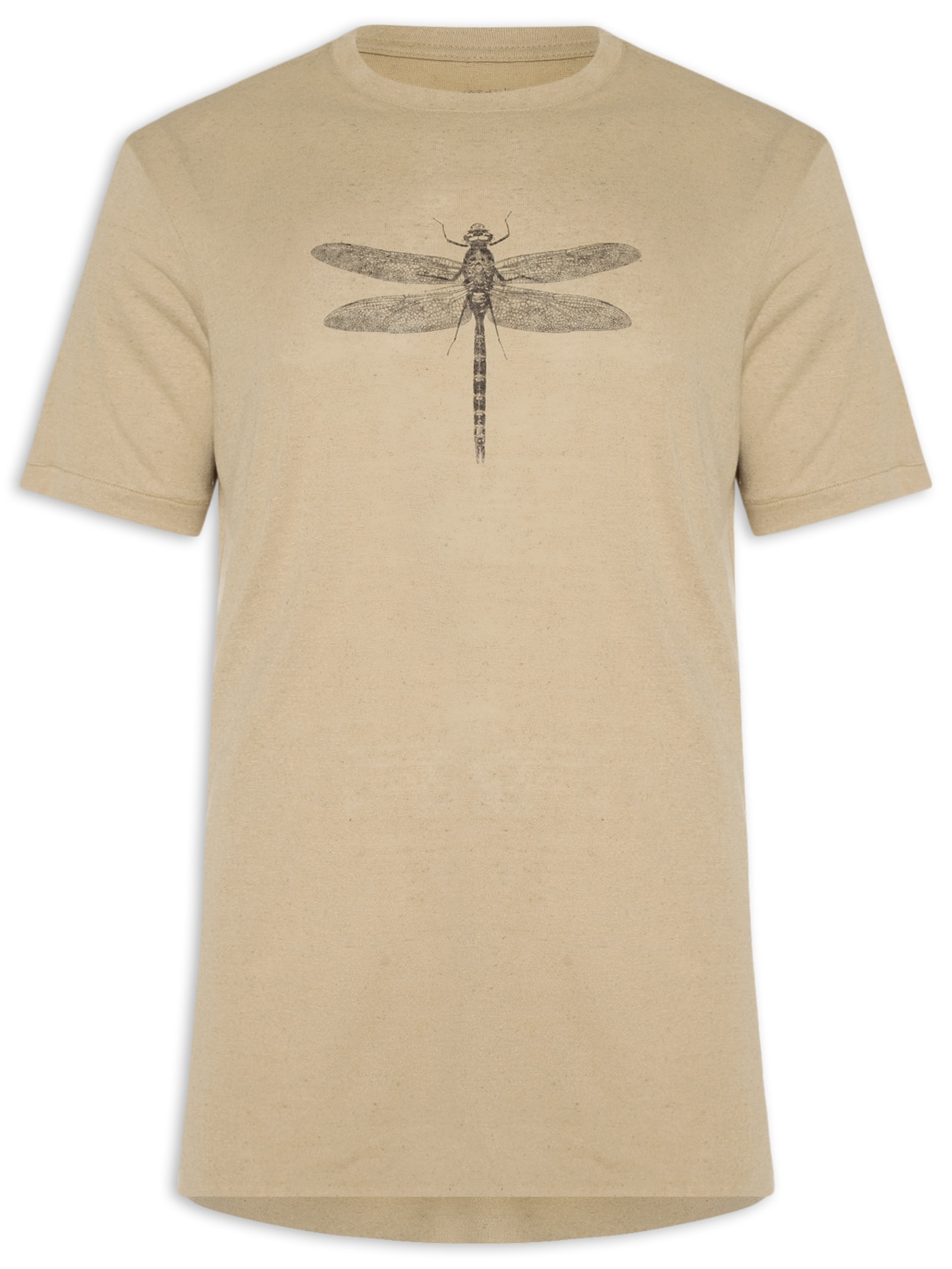 Camiseta Masculina Manga Curta Light Lin – Bege Osklen