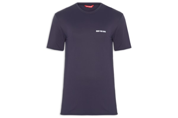 Camiseta Masculina Manga Curta Lisa - Azul