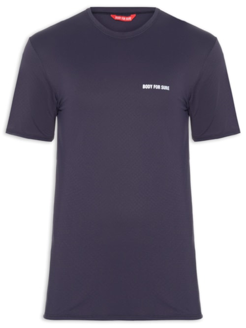 Camiseta Masculina Manga Curta Lisa – Azul