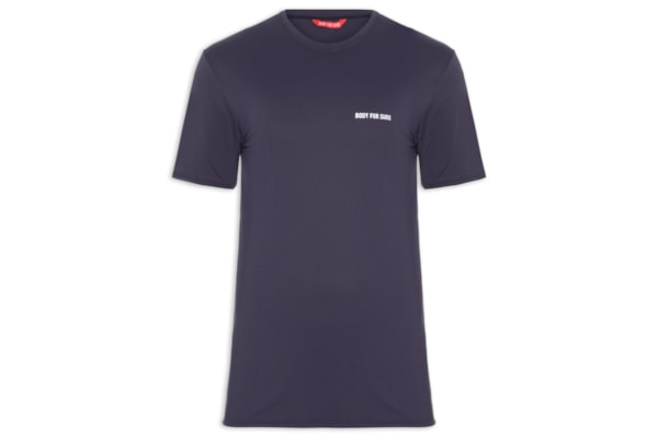 Camiseta Masculina Manga Curta Lisa - Azul