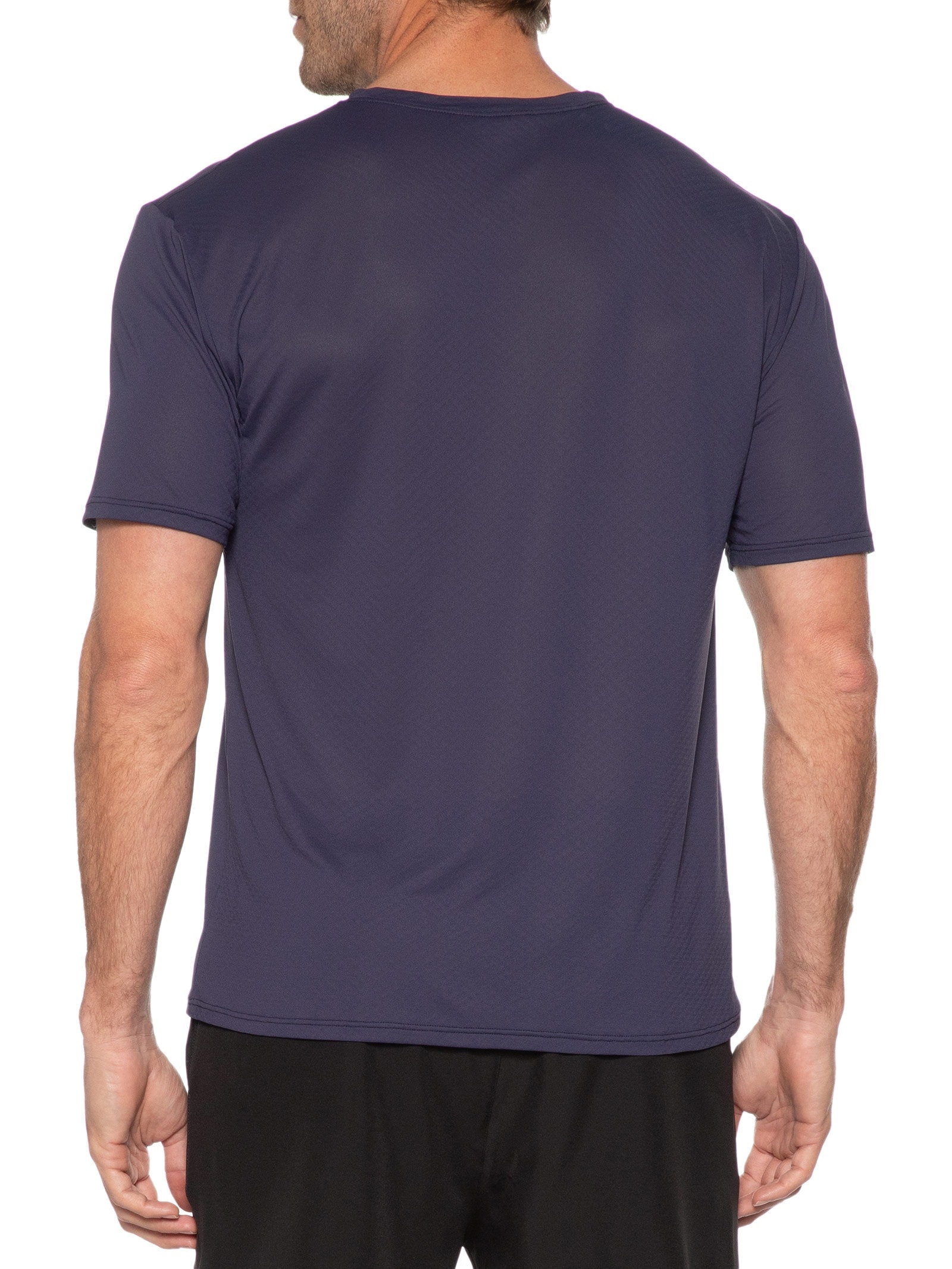 Camiseta Masculina Manga Curta Lisa Azul Body For Sure
