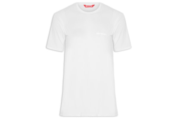 Camiseta Masculina Manga Curta Lisa - Branco