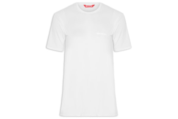 Camiseta Masculina Manga Curta Lisa - Branco