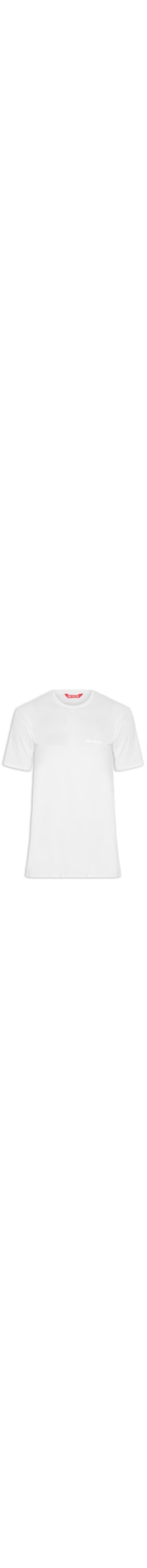 Camiseta Masculina Manga Curta Lisa - Branco