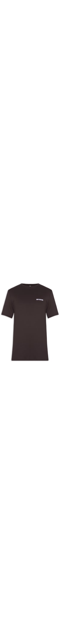 Camiseta Masculina Manga Curta Lisa Essentials - Marrom