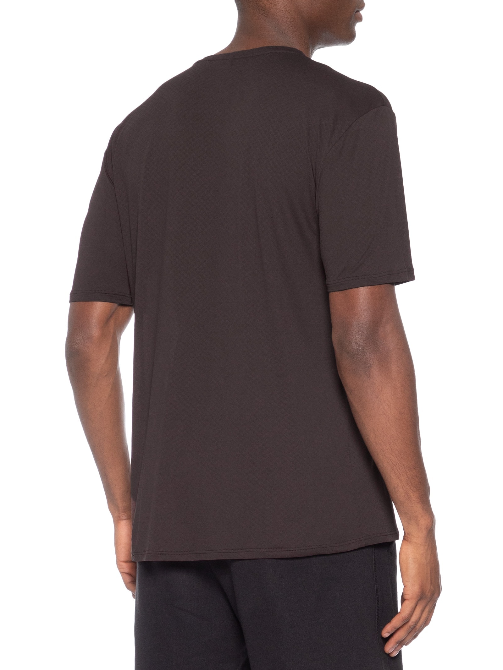 Camiseta Masculina Manga Curta Lisa Essentials Marrom Body For Sure