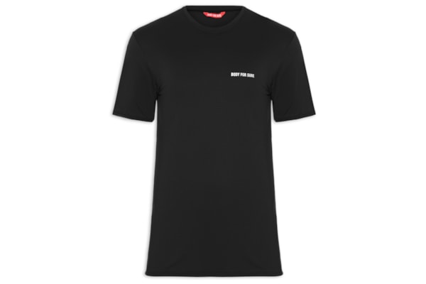 Camiseta Masculina Manga Curta Lisa - Preto