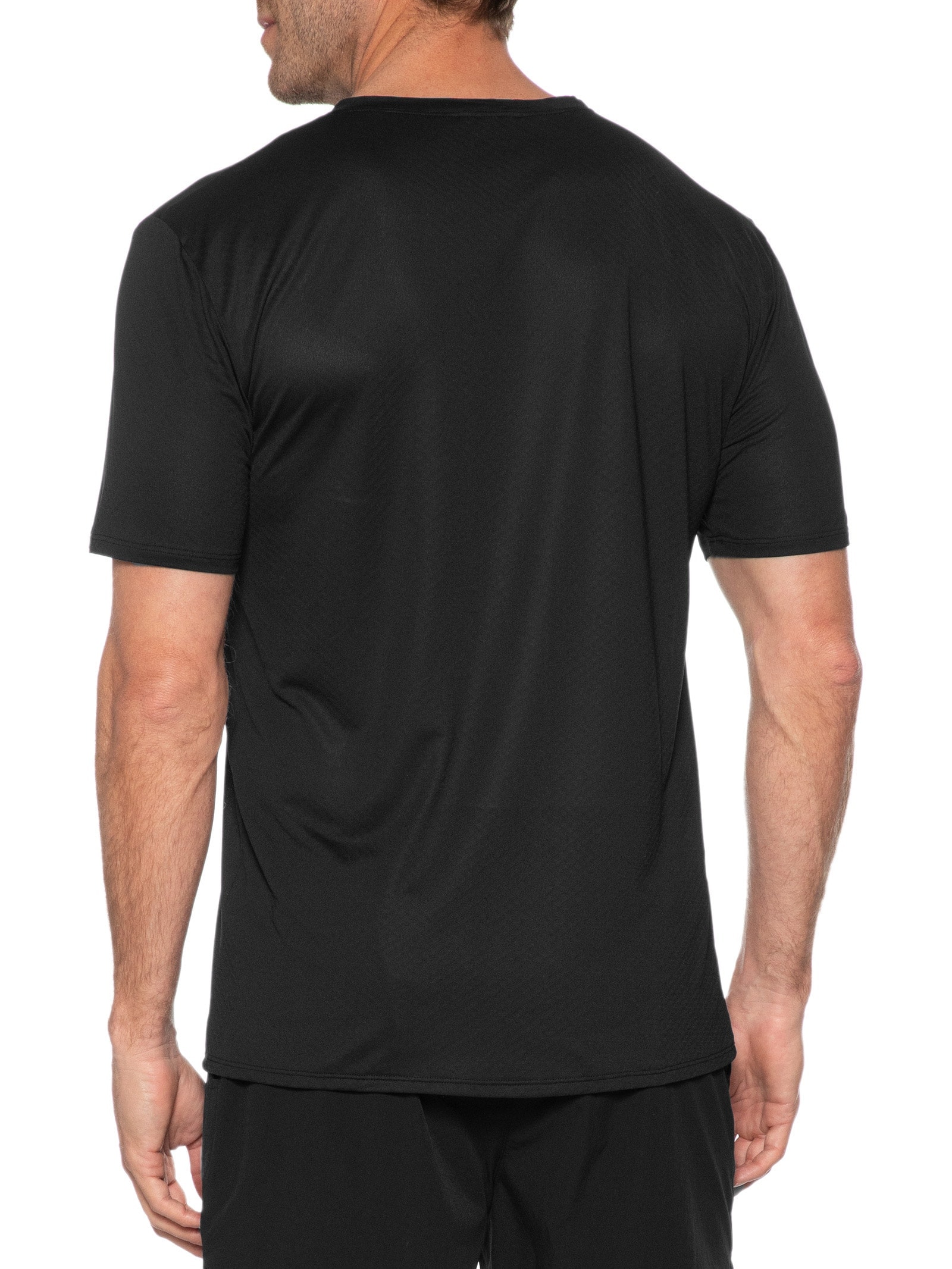 Camiseta Masculina Manga Curta Lisa Preto Body For Sure