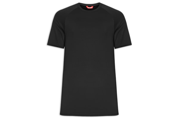 Camiseta Masculina Manga Curta Lisa - Preto