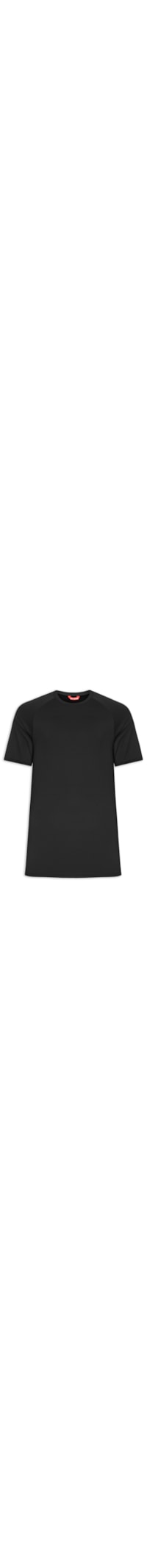 Camiseta Masculina Manga Curta Lisa - Preto
