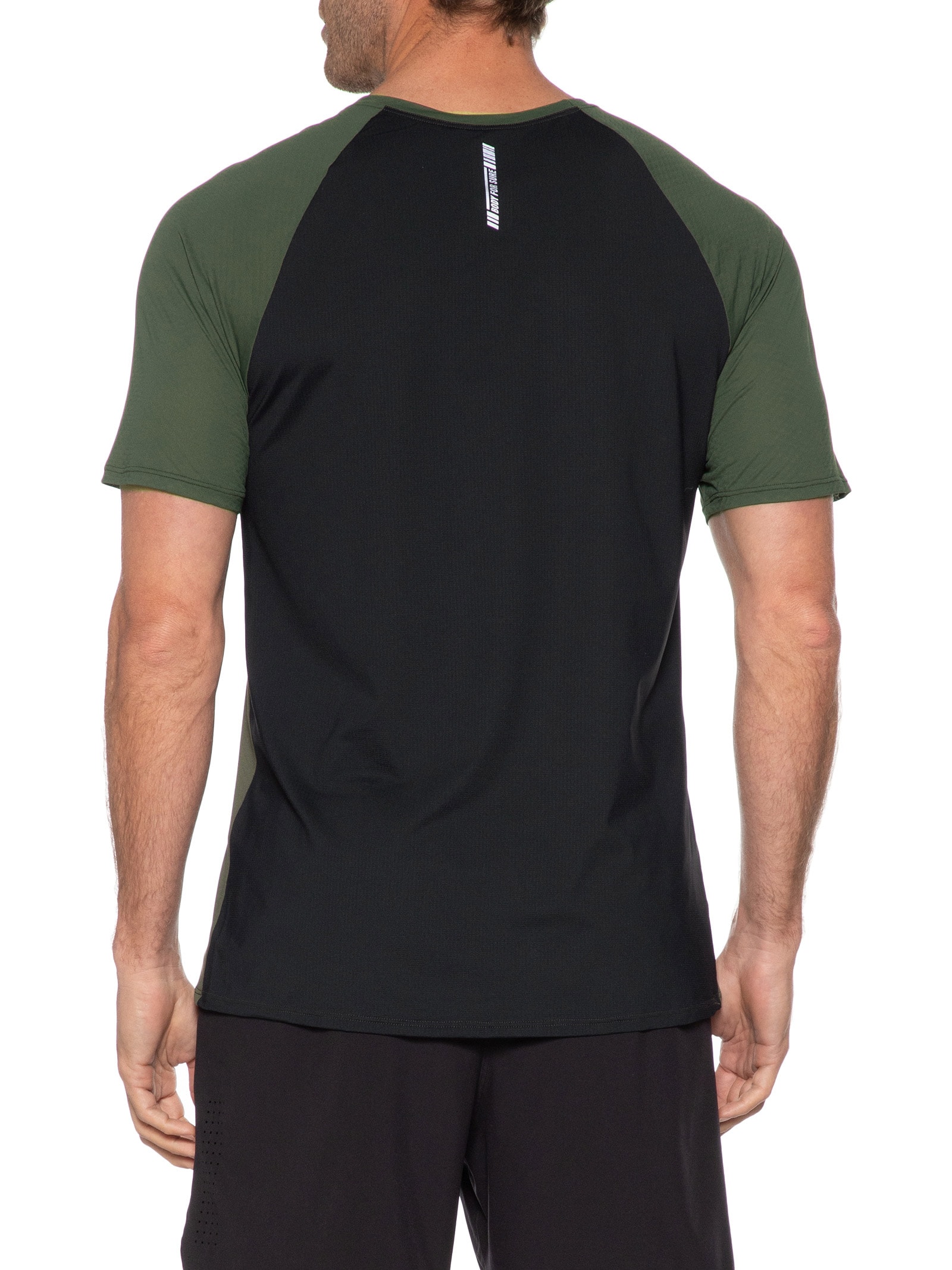 Camiseta Masculina Manga Curta Lisa Preto Body For Sure