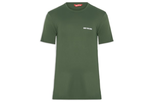 Camiseta Masculina Manga Curta Lisa - Verde