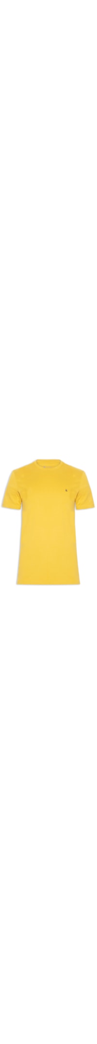 Camiseta Masculina Manga Curta Logo - Amarelo