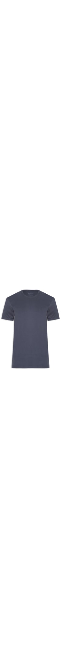 Camiseta Masculina Manga Curta Logo - Azul