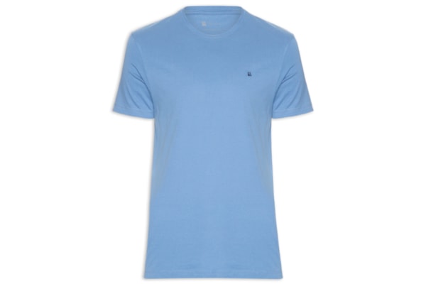 Camiseta Masculina Manga Curta Logo - Azul