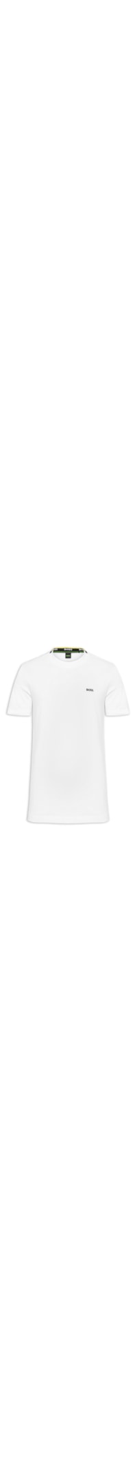 Camiseta Masculina Manga Curta Logo Bordado - Branco