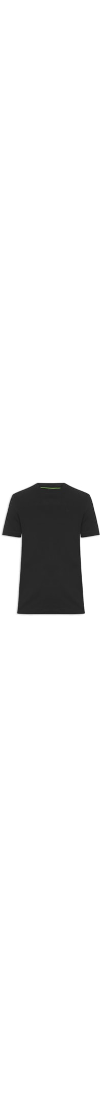 Camiseta Masculina Manga Curta Logo Bordado - Preto