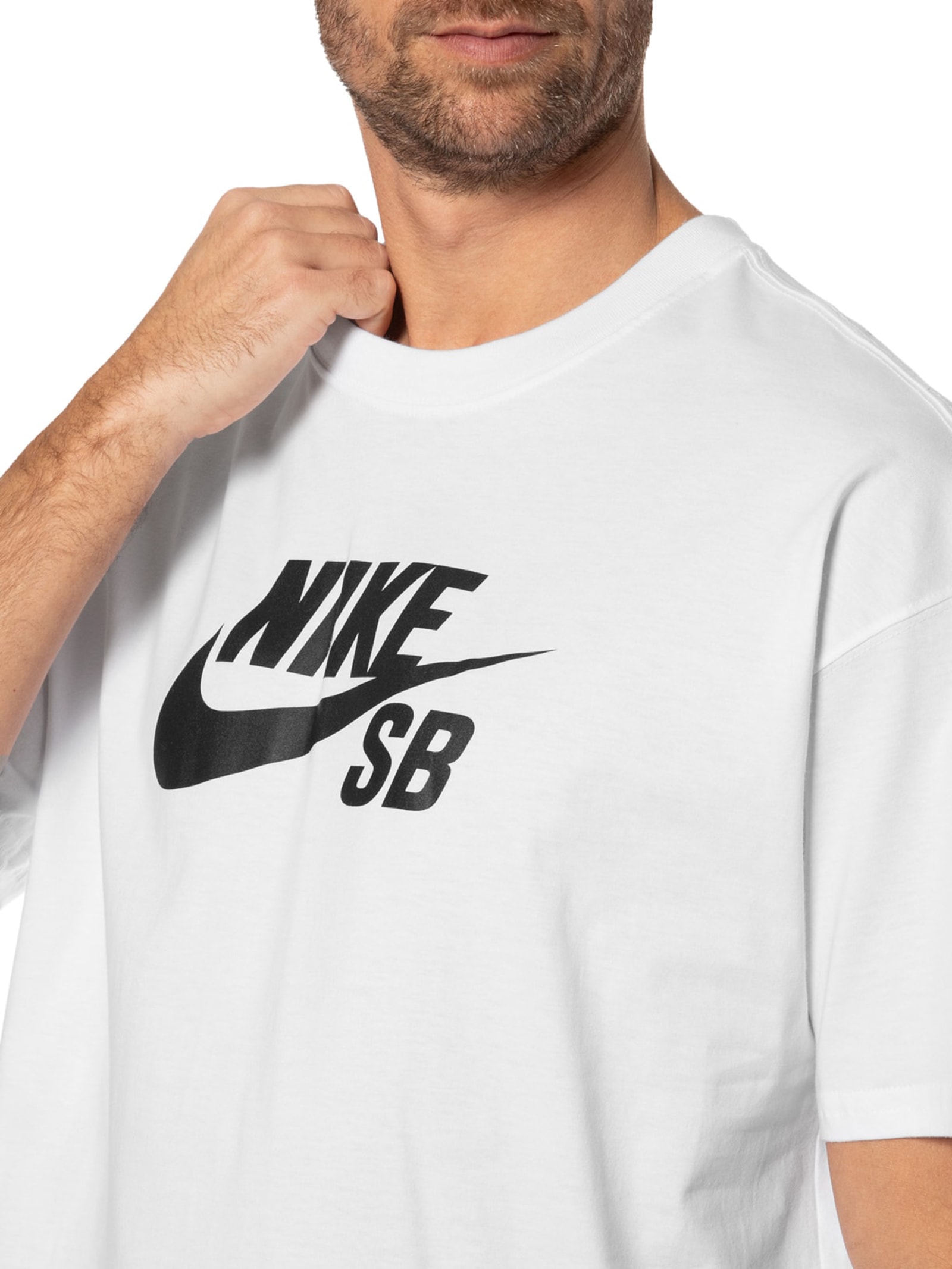 Camiseta Masculina Manga Curta Logo Branco Nike