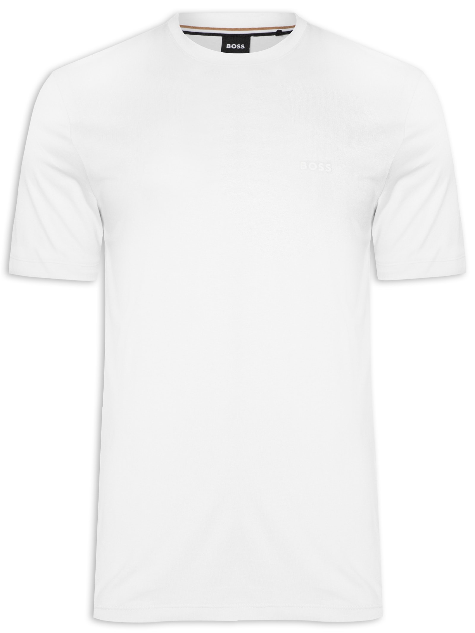 Camiseta Masculina Manga Curta Logo Estampado Thompson Branco Boss
