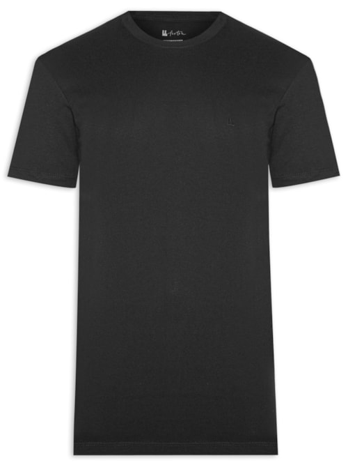 Camiseta Masculina Manga Curta Logo – Preto