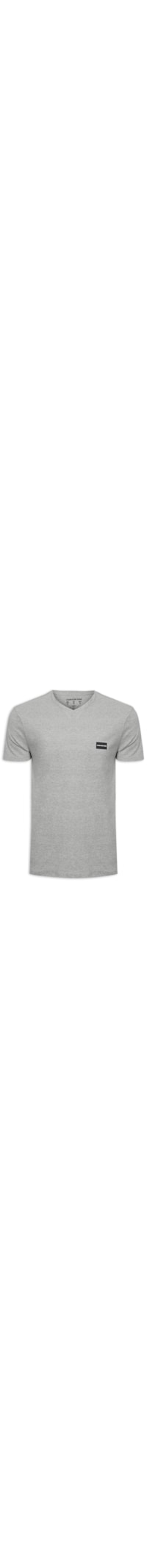 Camiseta Masculina Manga Curta Logo Ret - Cinza