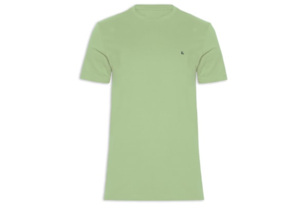 Camiseta Masculina Manga Curta Logo - Verde