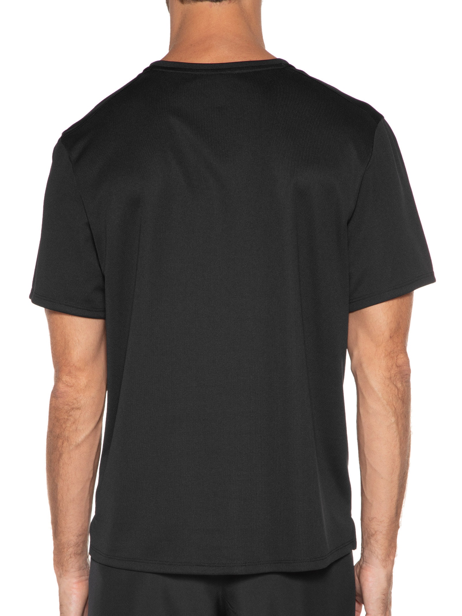 Camiseta Masculina Manga Curta M Df Uv Miler Ss Preto Nike