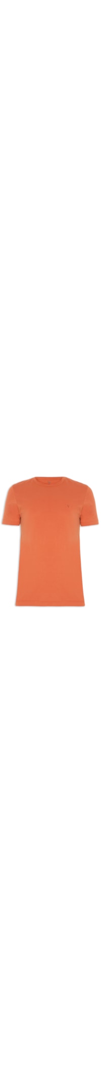 Camiseta Masculina Manga Curta Malha Básica - Laranja