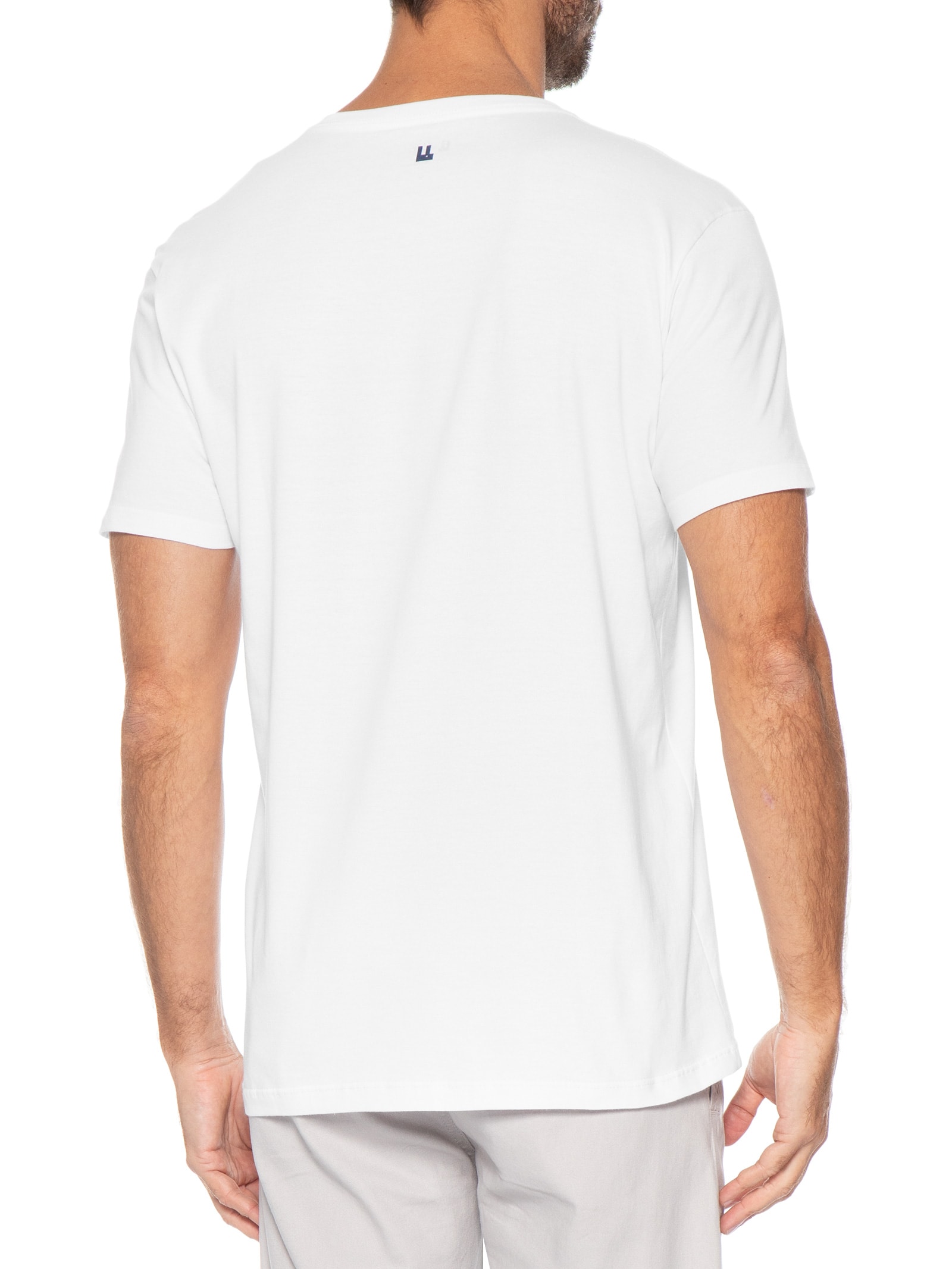 Camiseta Masculina Manga Curta Manual Branco Foxton