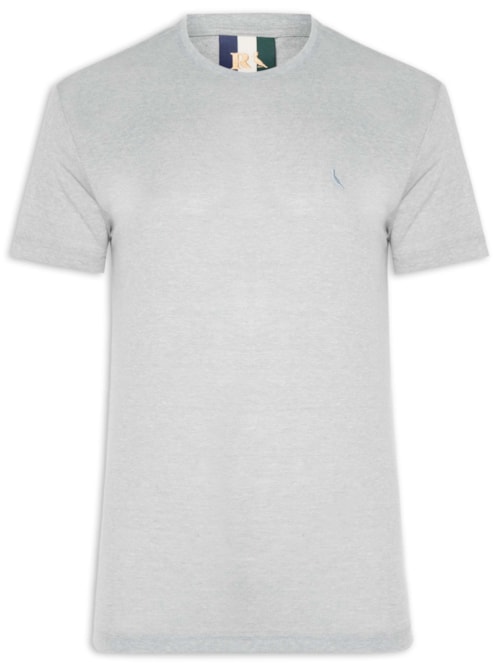 Camiseta Masculina Manga Curta Mescla – Cinza