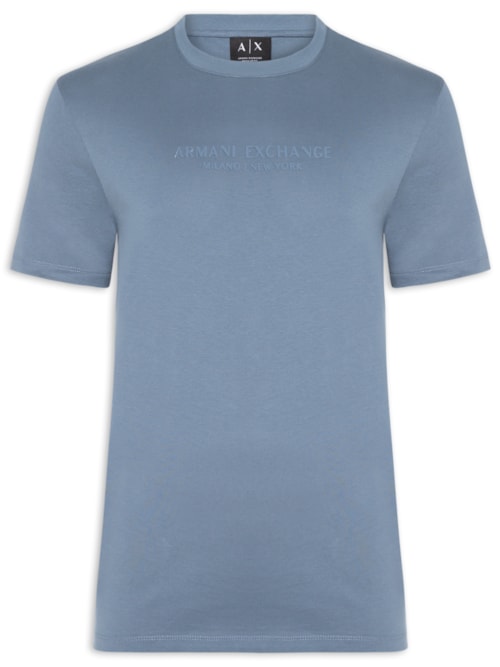 Camiseta Masculina Manga Curta Milano New York – Azul