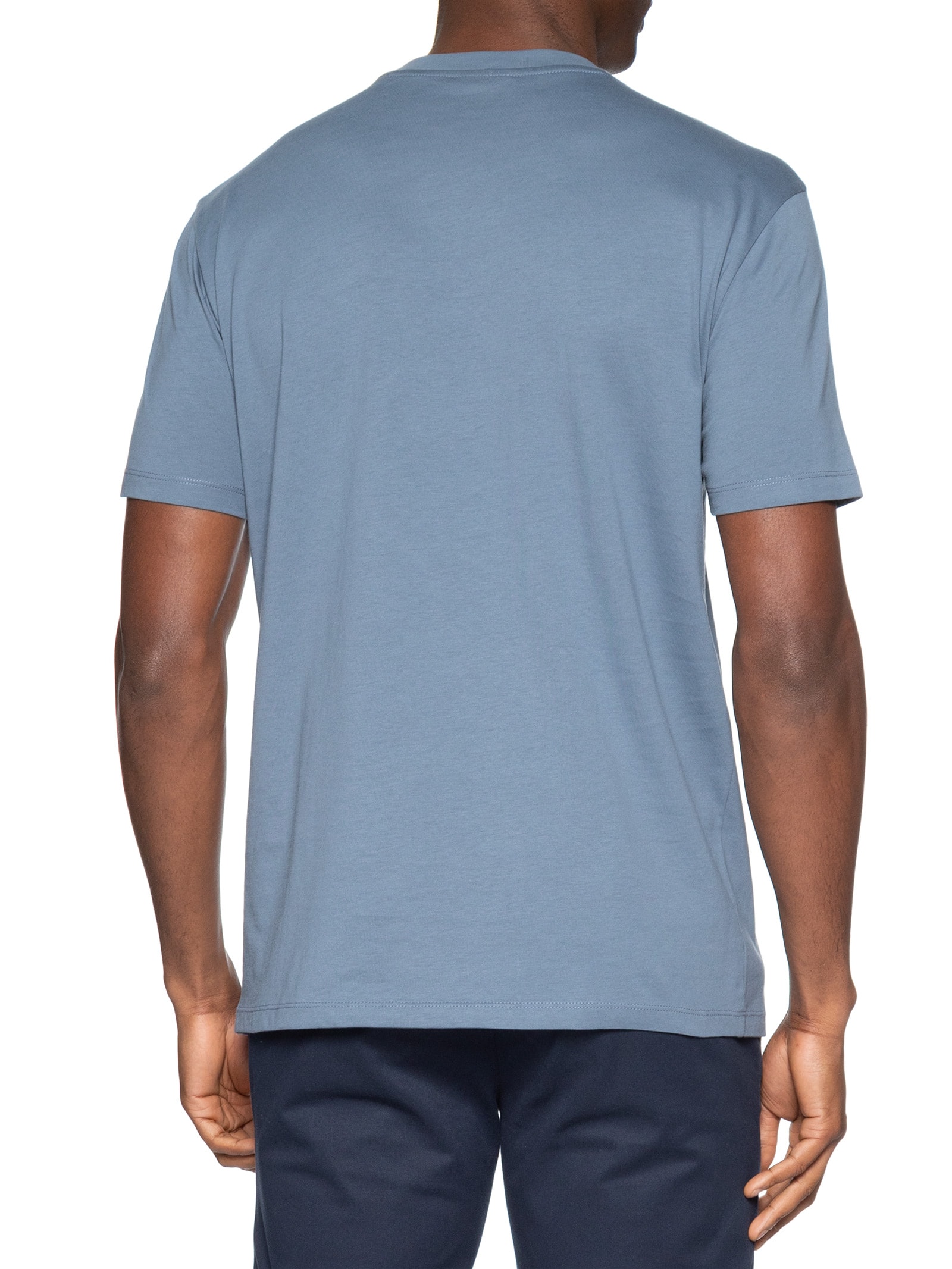 Camiseta Masculina Manga Curta Milano New York Azul Armani Exchange