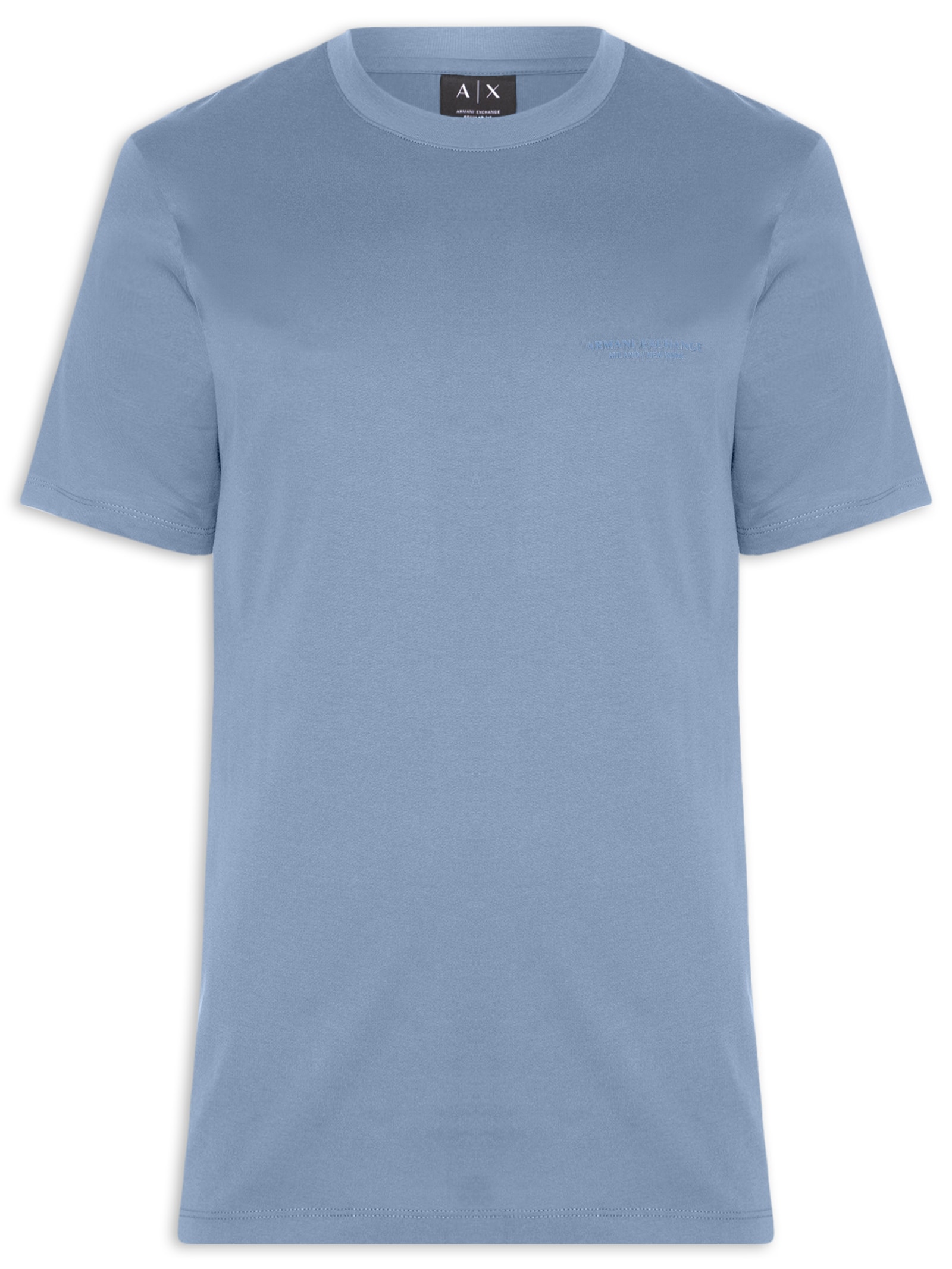 Camiseta Masculina Manga Curta Mini Milano Azul Armani Exchange