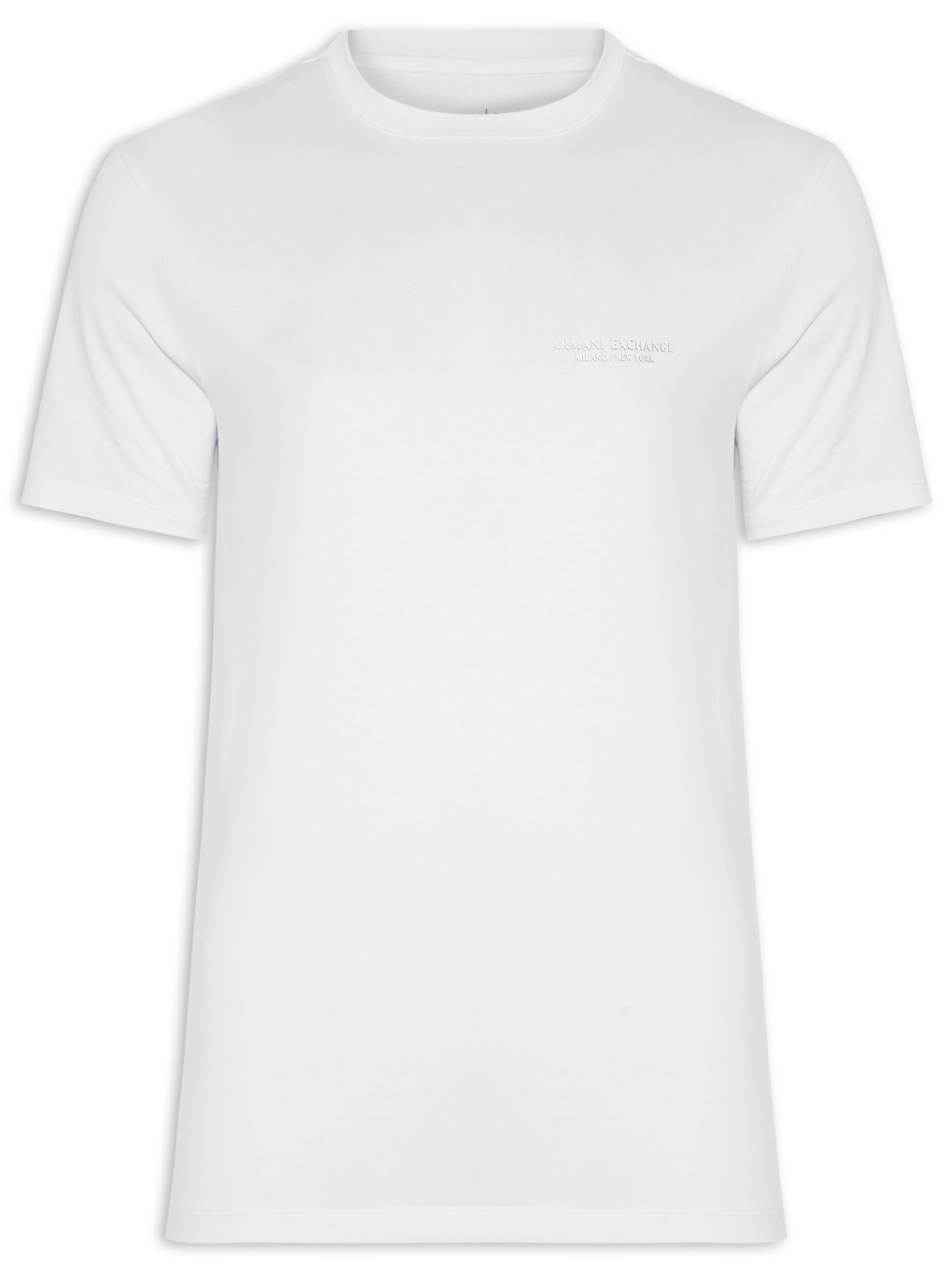 Camiseta Masculina Manga Curta Mini Milano Branco Armani Exchange