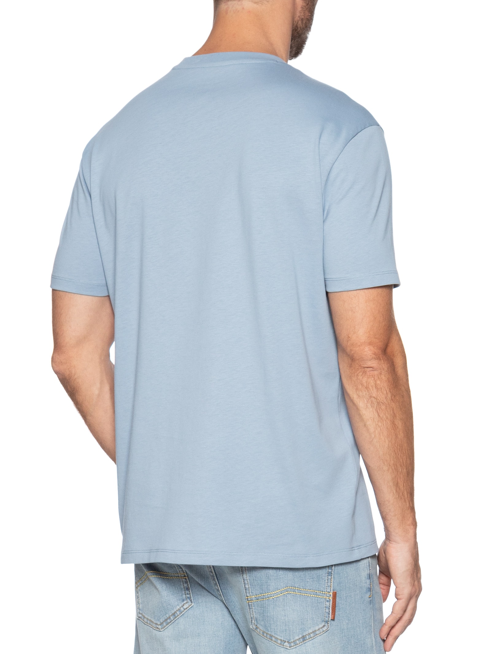 Camiseta Masculina Manga Curta Mini Milano Verde Armani Exchange